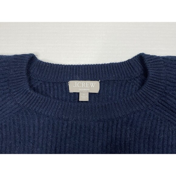 J Crew Sweater Womens 2X Plus Size Ribbed Cashmere Oversized Crewneck Striped - Picture 3 of 7
